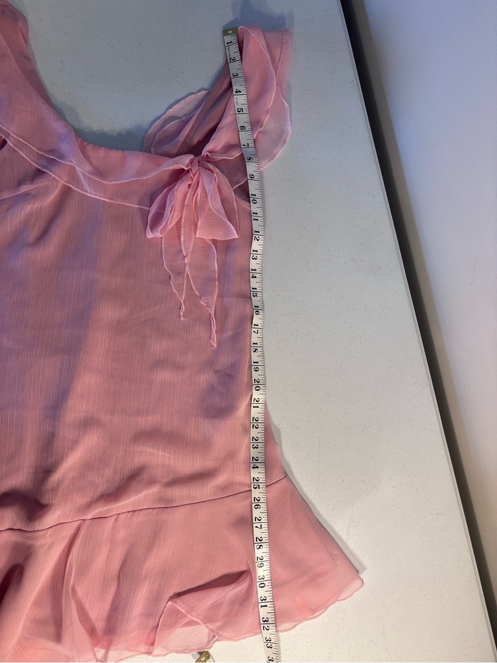 Motel Rocks Pink Ruffle Chiffon Camisole - Picture 5 of 5